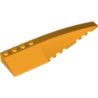 Lego kostka (kostička) 12x3 klín pravý zkosený, světle oranžová (6028040)